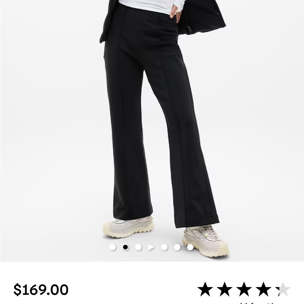 Athleta NWT (Warm!) Black Glacier High-Rise Bootcut Pants